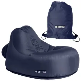 Softybag B&oslash;rnel&aelig;nestol Marinebl&aring; 85 x 88 x 70 cm