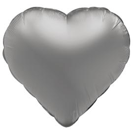 Folieballon Hjerte Månesølv Mat