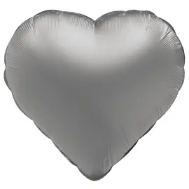 Folieballon Hjerte Månesølv Mat