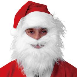 Nissehue med Sk&aelig;g Hvid/R&oslash;d