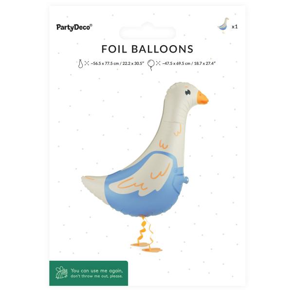 Folieballon Gås Airwalker 47,5 x 69,5 cm
