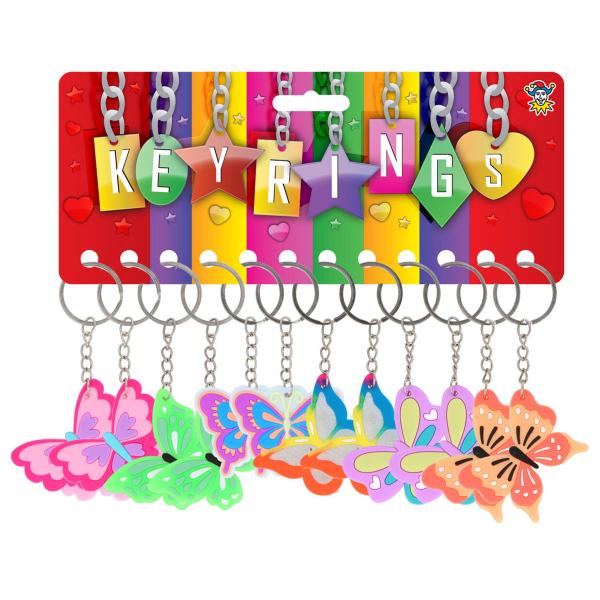 Sommerfugl Nøglering