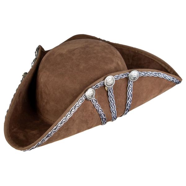 Pirat Trekantet Hat Brun