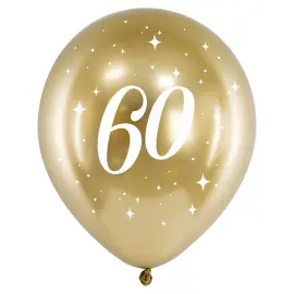 60-års Balloner Guld