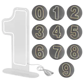 LED Neon Tal Hvid 50 cm