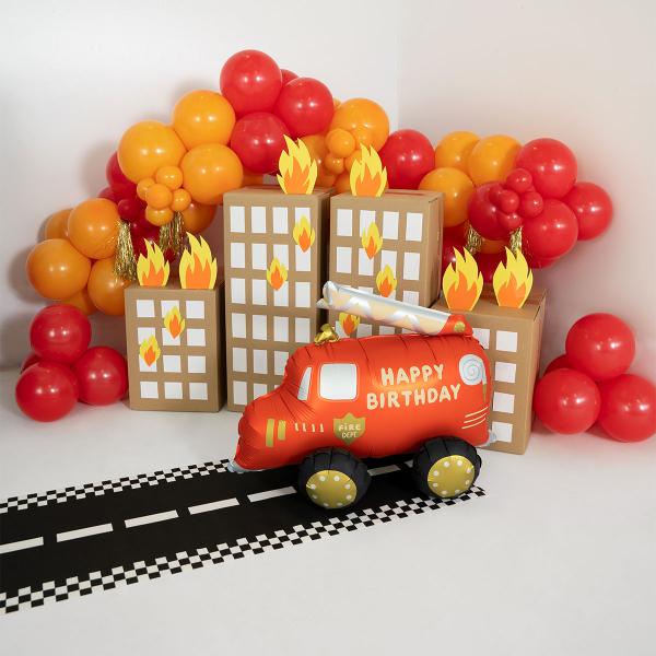 Happy Birthday Folieballon Brandbil