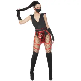 Ninja Kostume Sort/R&oslash;d