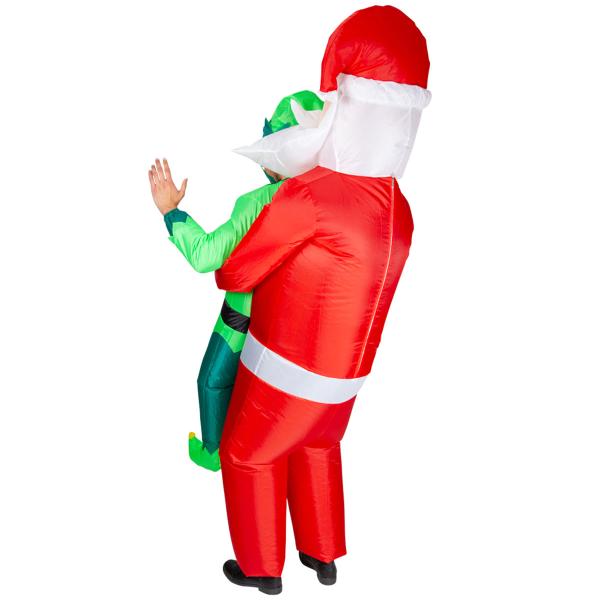 Oppusteligt Carry Me Kostume Julemanden og Julenisse
