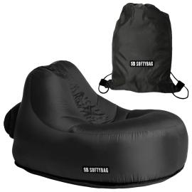 Softybag B&oslash;rnel&aelig;nestol Midnatssort 85 x 88 x 70 cm