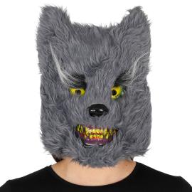 Plys Uhyggelig Ulvemaske Gr&aring;