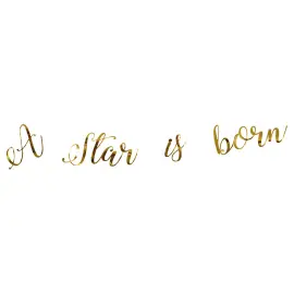 A Star Is Born Guirlande Guld