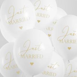 Just Married Latexballoner 50-pak