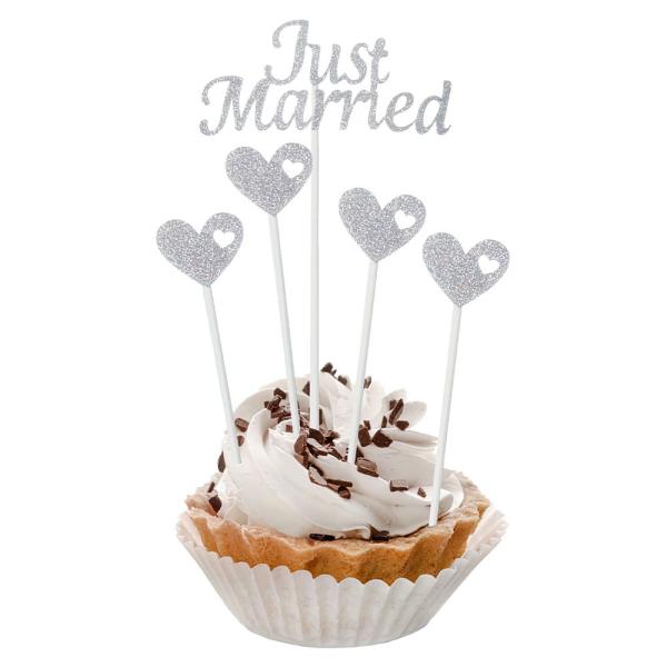 Just Married Kagepynt Sølv