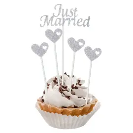 Just Married Kagepynt Sølv