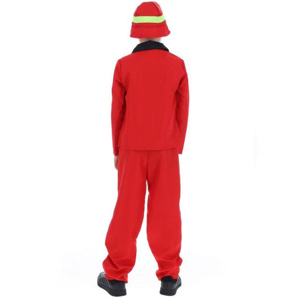 Rød Brandmandskostume Børn