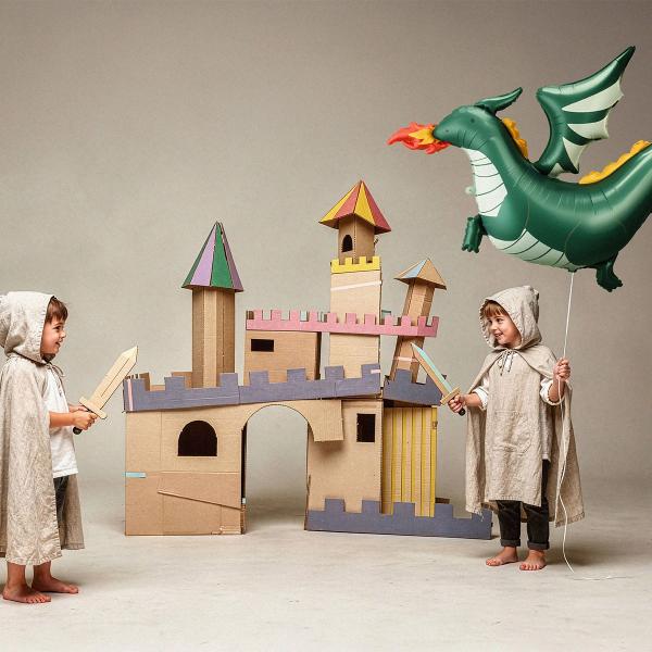 Folieballon Grøn Drage 120 x 90 cm