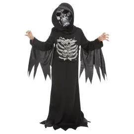 Manden med Leen Skelet B&oslash;rnekostume Medium