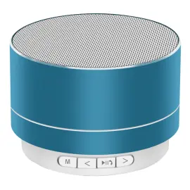 Rund Mini Bluetooth Højttaler Blå