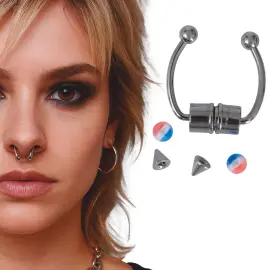 Falsk N&aelig;sepiercing