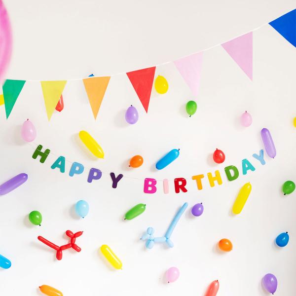 Vimpelguirlande Flerfarvet 6 m