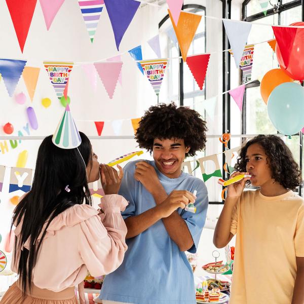 Vimpelguirlande Flerfarvet 6 m