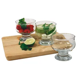 Dessertskåle med Fod 3-pak