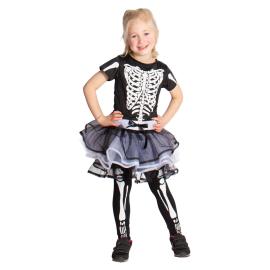 Skeletkjole Kostume Deluxe Børn