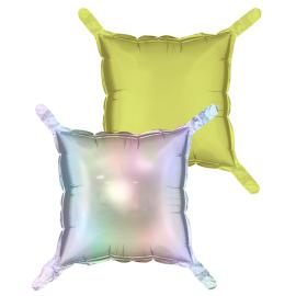 Pudeballoner Holografisk/Neongul 4-pak
