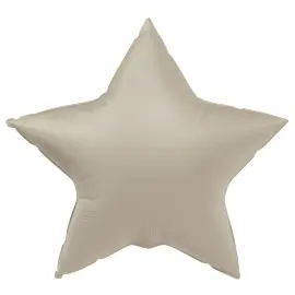 Folieballon Stjerne Creamy Latte Mat