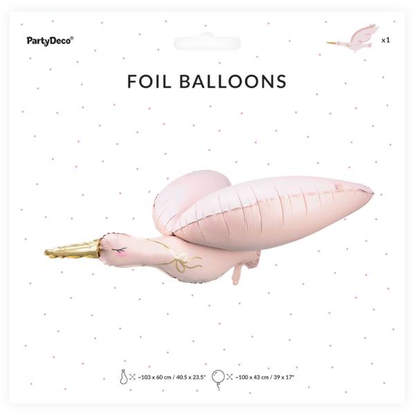 Folieballon Stork