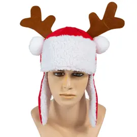 Julehat med Rensdyrhorn
