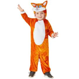 Orange Kattekostume Jumpsuit Børn