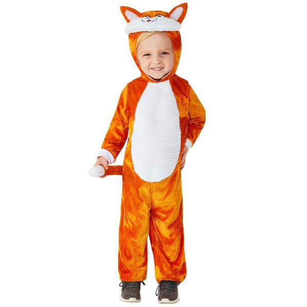 Orange Kattekostume Jumpsuit Børn