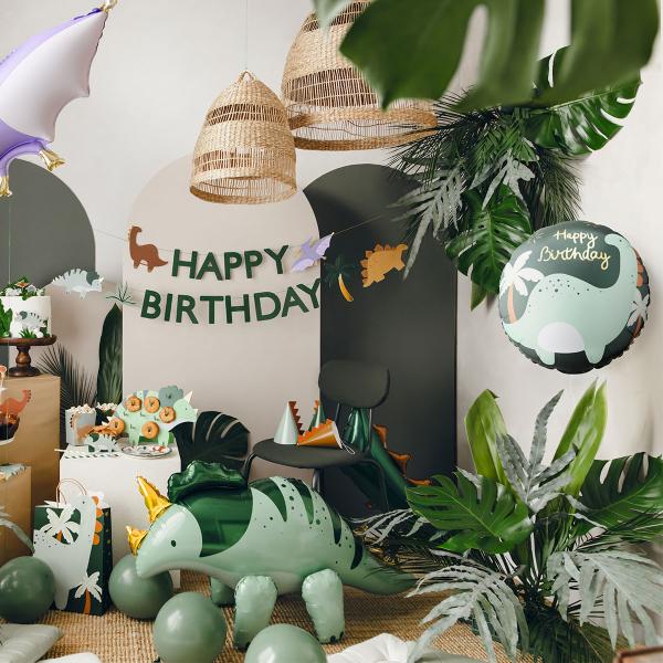 Folieballon Happy Birthday Dinosaur 35 cm