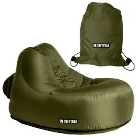 Softybag B&oslash;rnel&aelig;nestol Olivengr&oslash;n 85 x 88 x 70 cm