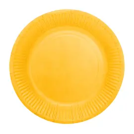 Paptallerkener Gul 18 cm 20-pak