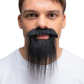 Sort Mustache & Skæg