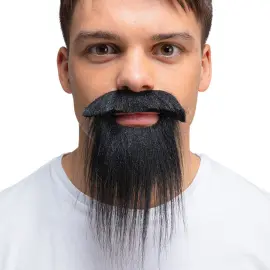 Sort Mustache & Sk&aelig;g