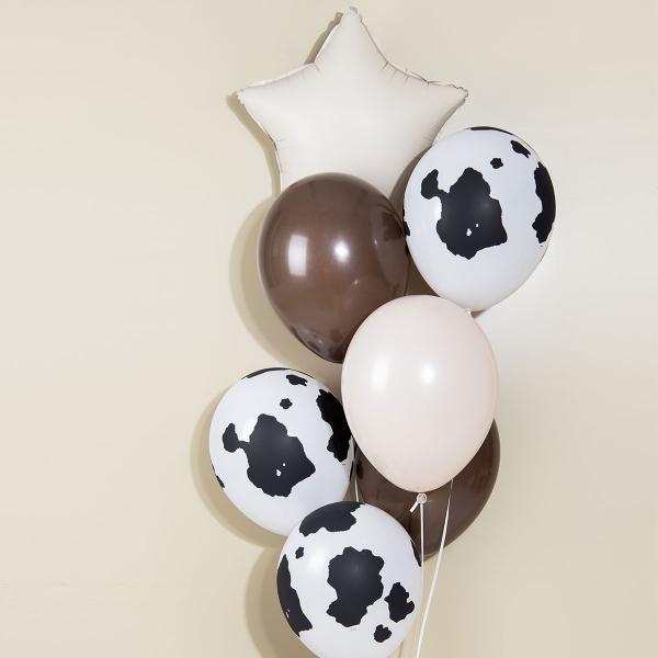 Folieballon Stjerne Creamy Latte Mat