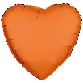 Folieballon Hjerte Neonorange