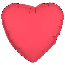 Folieballon Hjerte Neonr&oslash;d