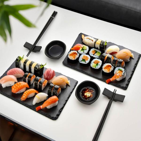 Sushi Sæt Sort 8-pak
