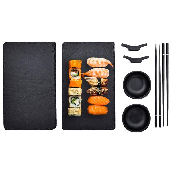 Sushi Sæt Sort 8-pak