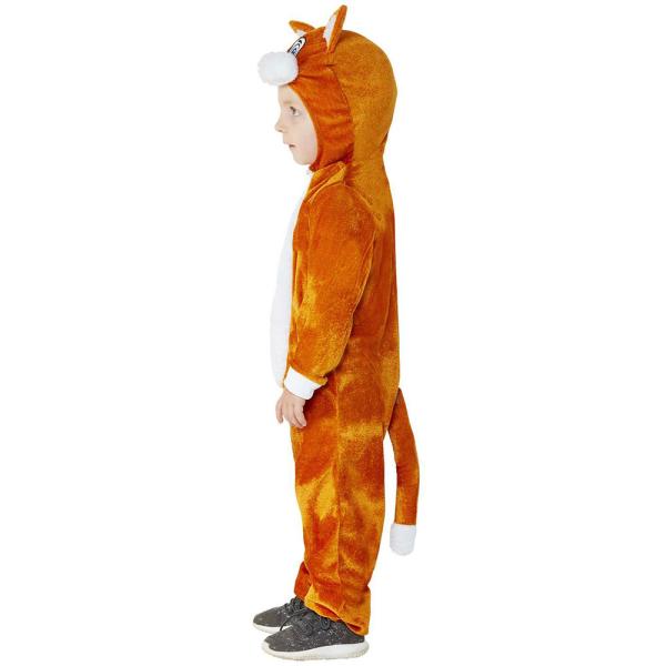 Orange Kattekostume Jumpsuit Børn