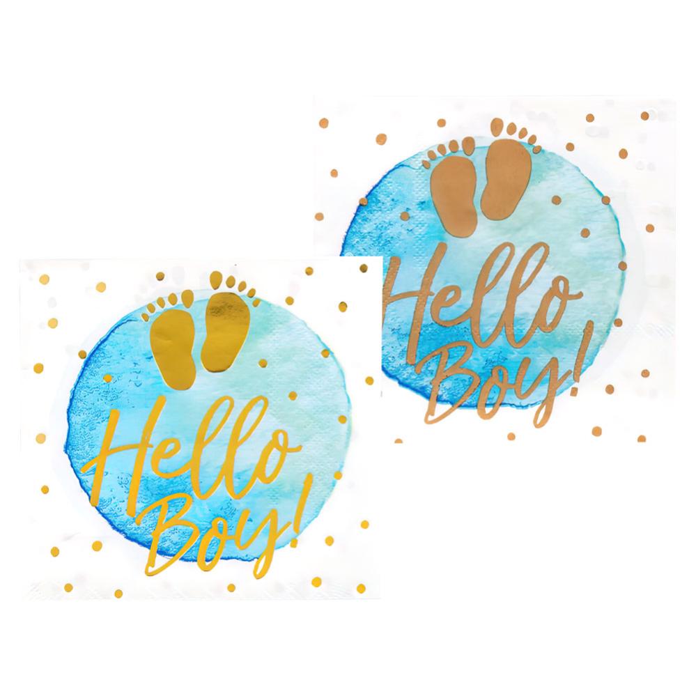 Servietter Hello Boy - Partyhallen.dk