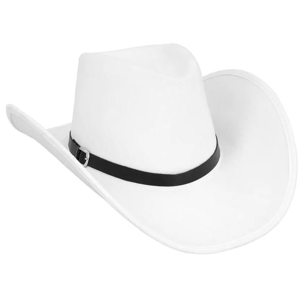 Det Vilde Vesten Cowboyhat Hvid