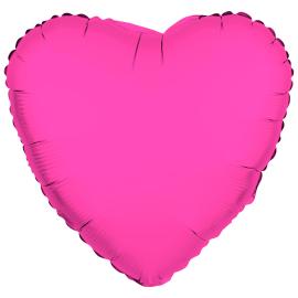 Folieballon Hjerte Neonlyser&oslash;d