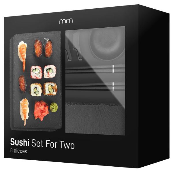 Sushi Sæt Sort 8-pak