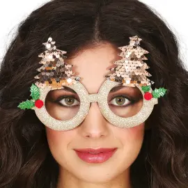 Glitrende Briller med Juletr&aelig;er