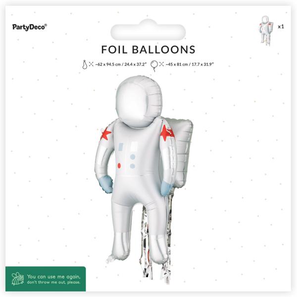 Folieballon Astronaut 45 x 81 cm